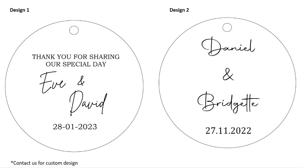 Bevelled Glass Decanter with Personalised Tag