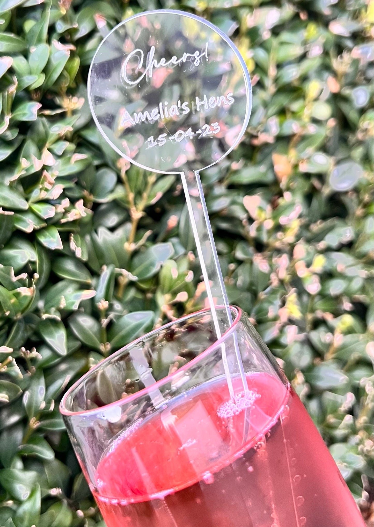 Personalised Acrylic Drink Stirrer