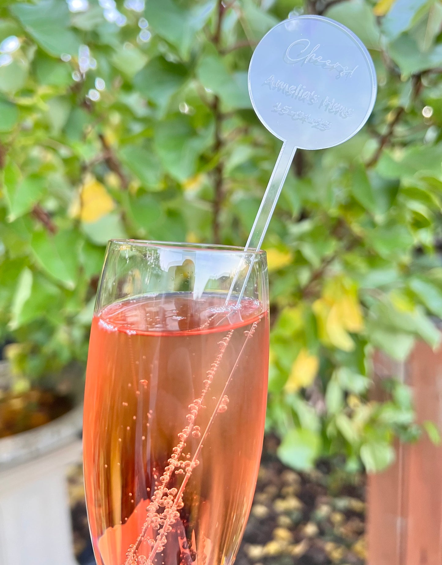 Personalised Acrylic Drink Stirrer