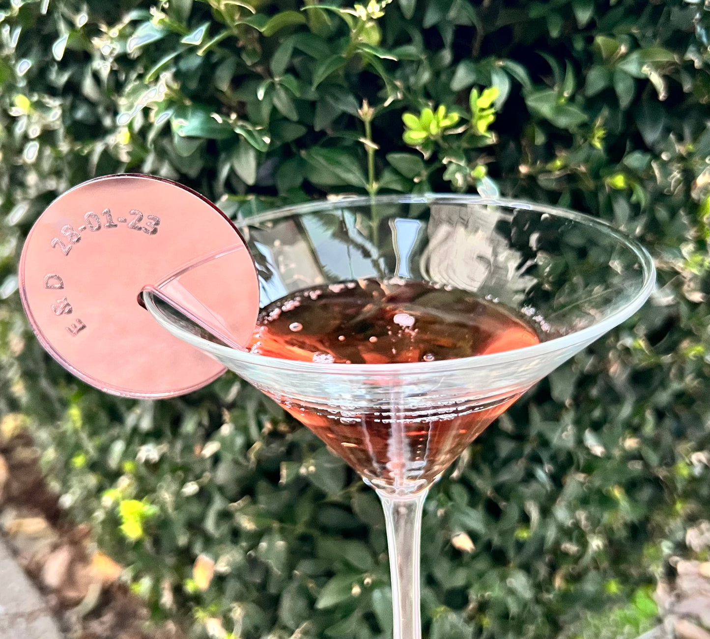 Personalised Acrylic Stemless Drink Tag