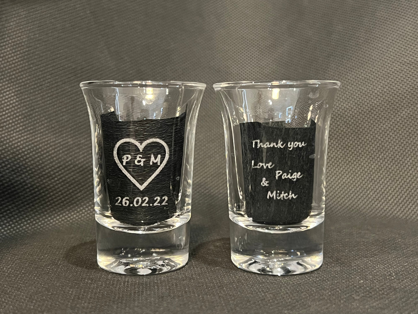 Personalised Engraved 40ml Glass Shot Glass