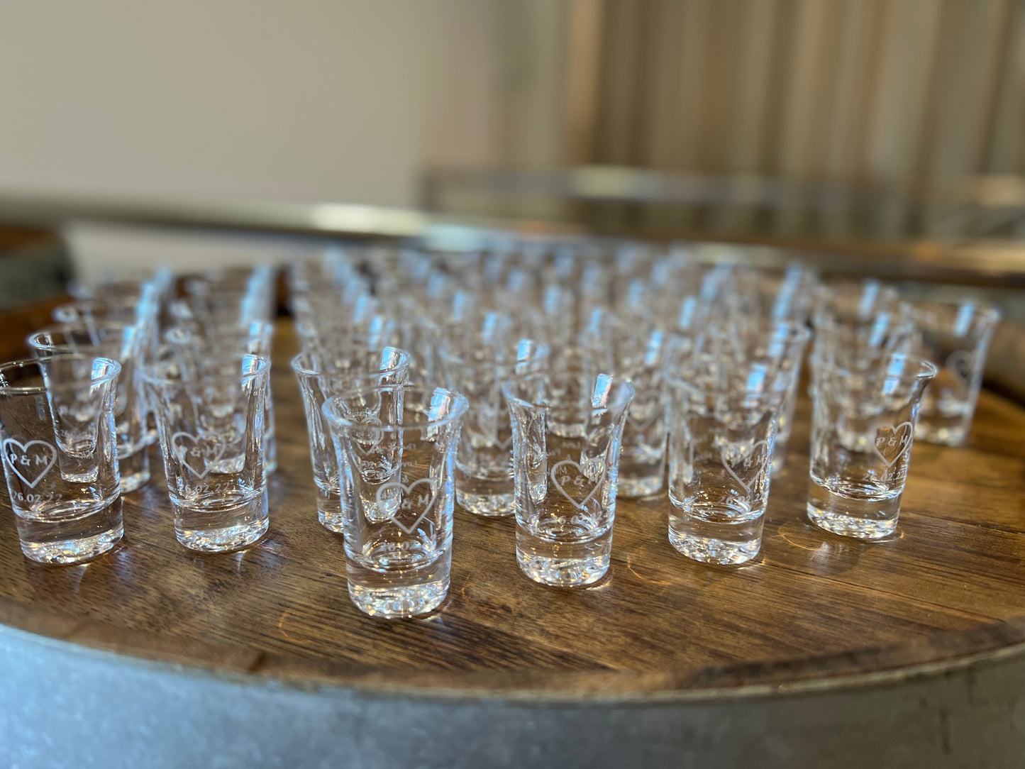 Personalised Engraved 40ml Glass Shot Glass