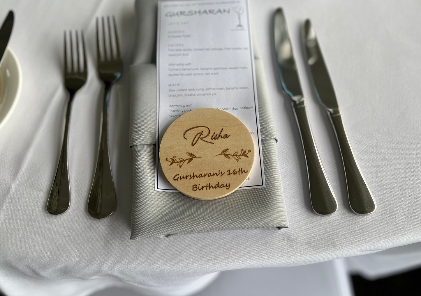 Personalised Wooden Name Coaster