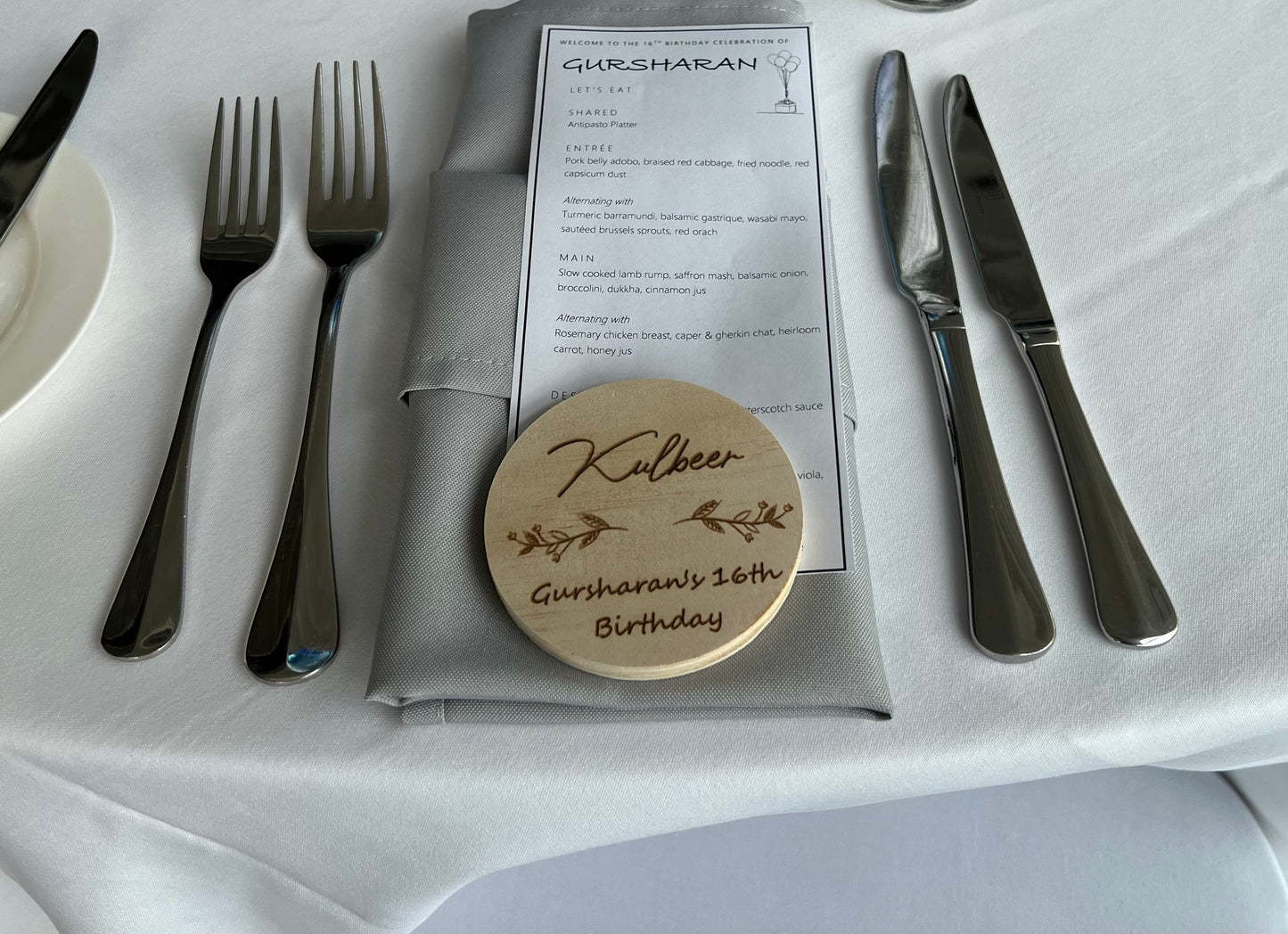 Personalised Wooden Name Coaster