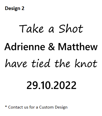 Personalised Engraved 40ml Glass Shot Glass