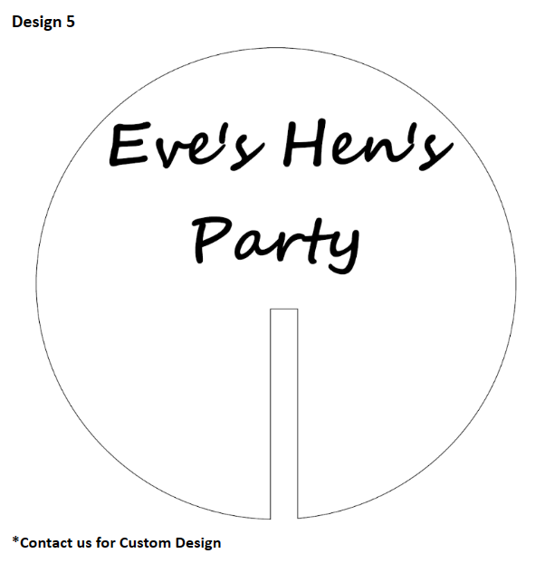 Personalised Acrylic Stemless Drink Tag