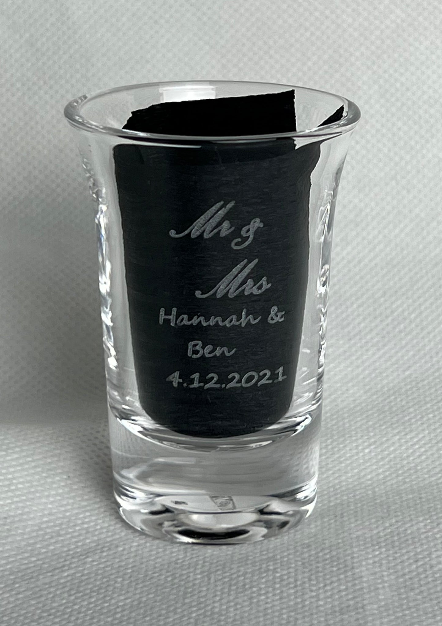 Personalised Engraved 40ml Glass Shot Glass