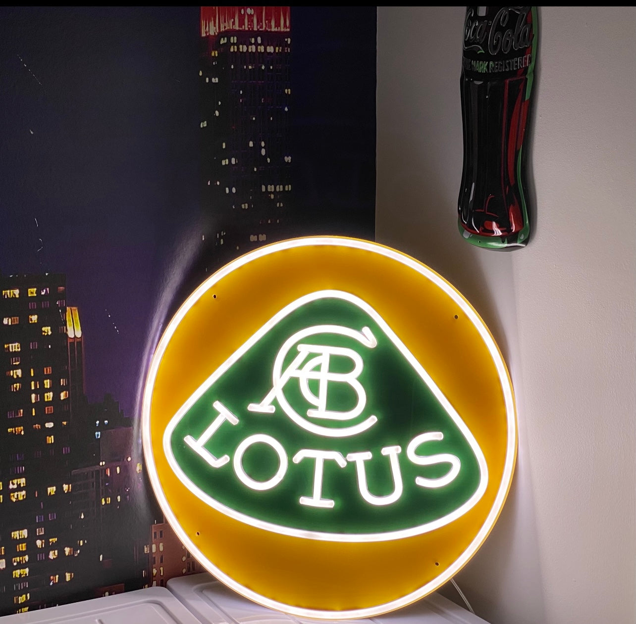 Lotus Badge LED Neon Sign