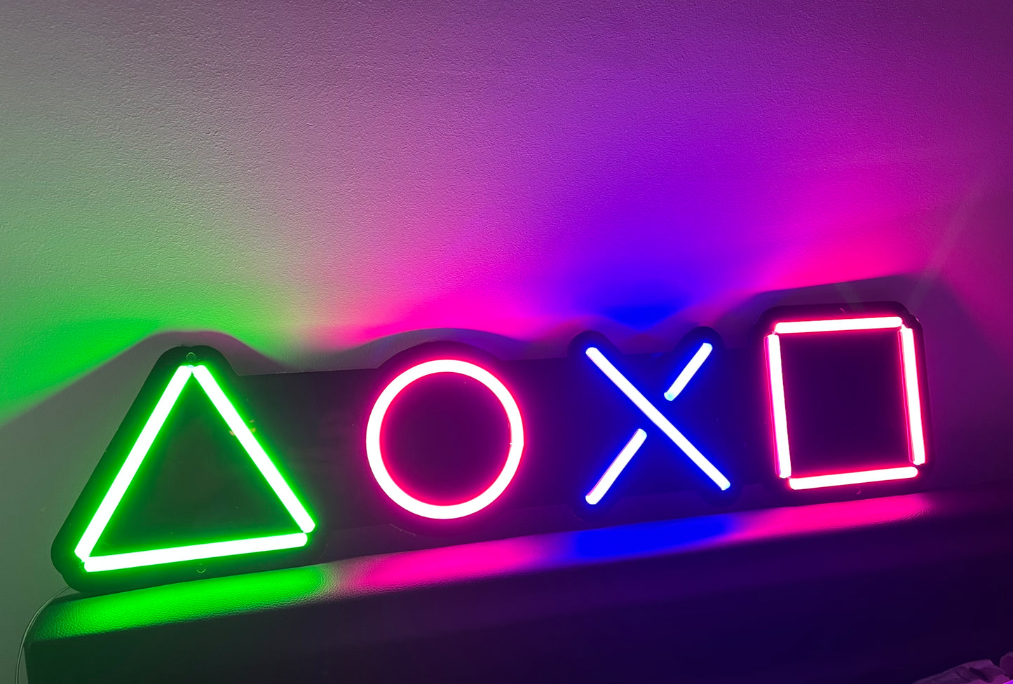 PlayStation Controller Buttons LED Neon Sign