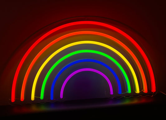 6 Coloured Rainbow LED Neon Sign