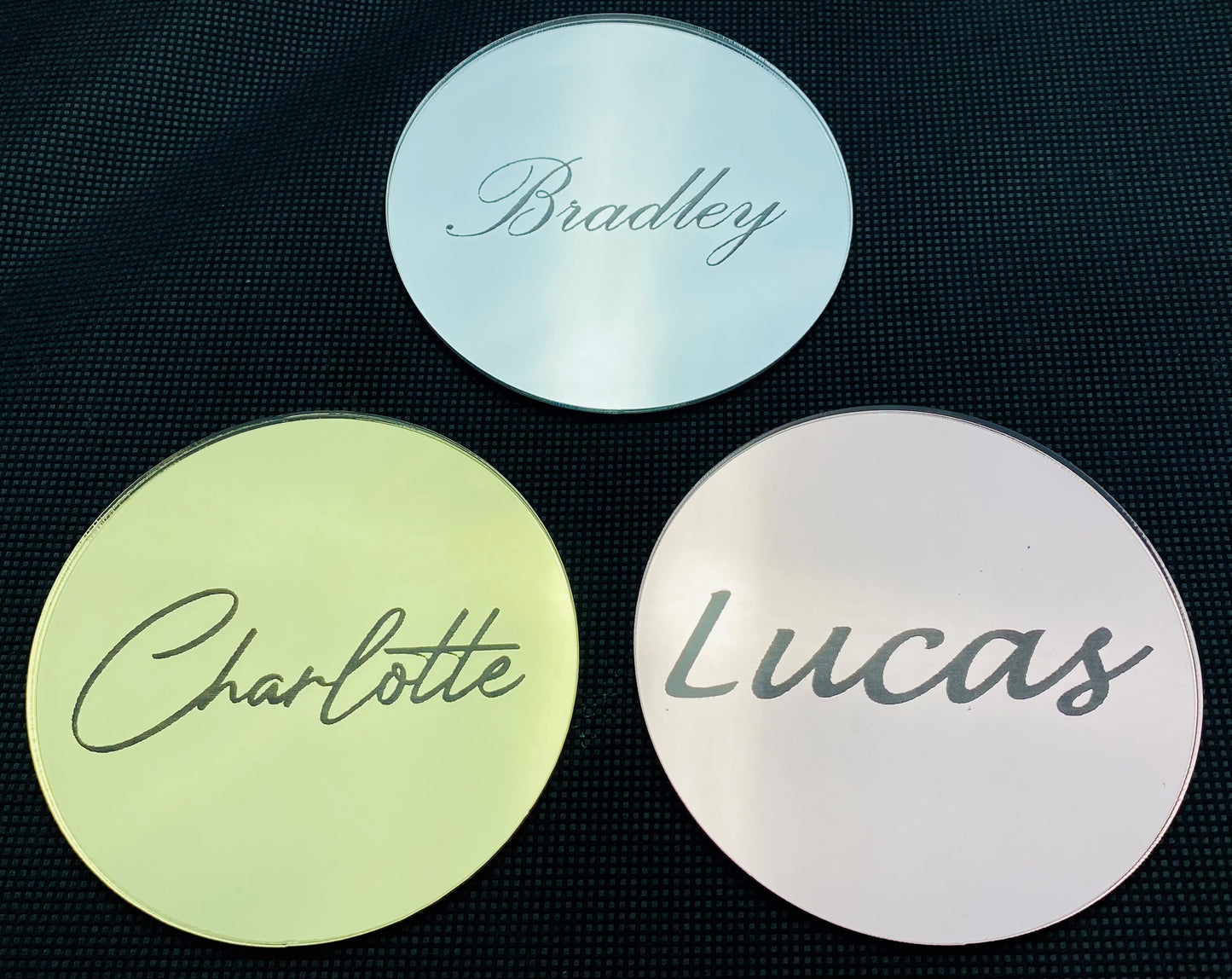 Personalised Acrylic Name Coasters